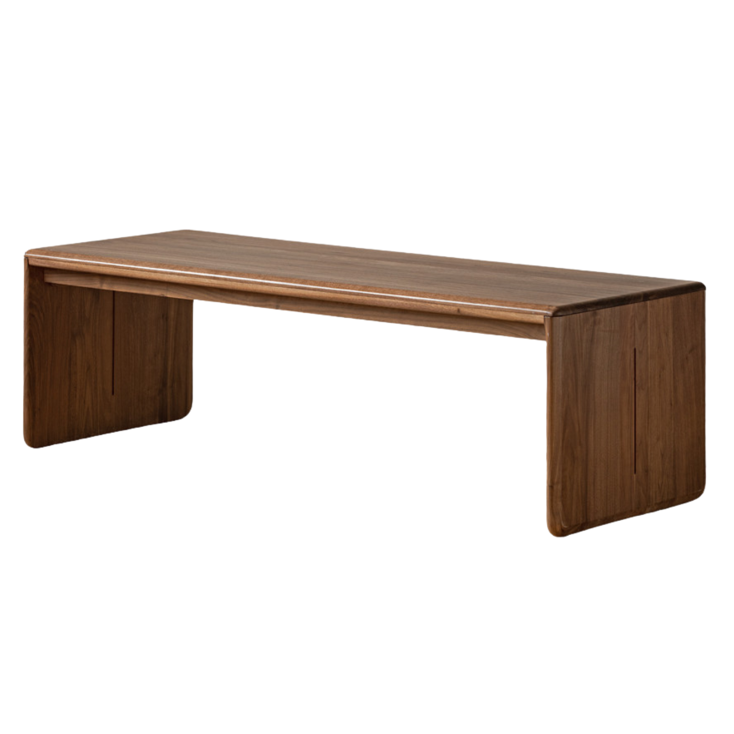 Premium Black Walnut Solid Wood Modern Coffee Table - Mid-Century Style Living Room Furniture for Home & Office Decor