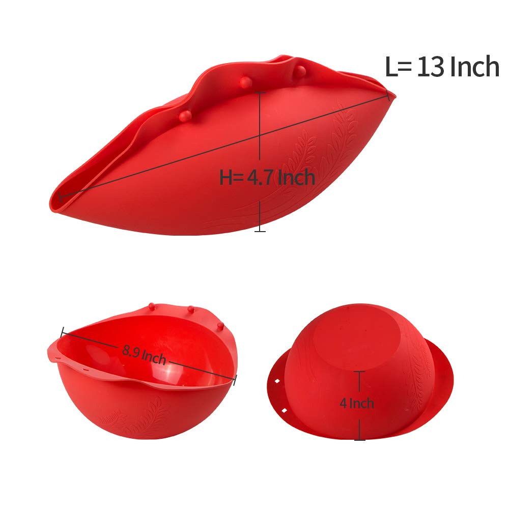 Kamehame Silicone Bread Bowl - BPA Free Loaf Pan & Microwave Steamer for No-Knead Dough, Sourdough Baking | Perfect for Homemade Bread, Vegetables & Meal Prep