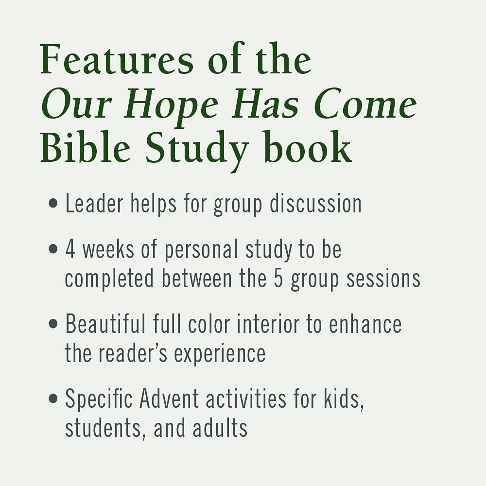 Bible Study Book: Celebrating Advent Promise for Christmas Devotion