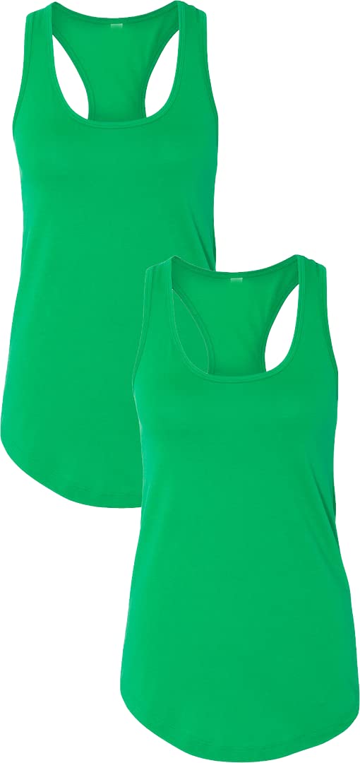 NEXT LEVEL APPAREL Women's Racerback Tank Top - Soft Breathable Workout Shirt (Style N1533) | Gym, Yoga, Running & Casual Wear