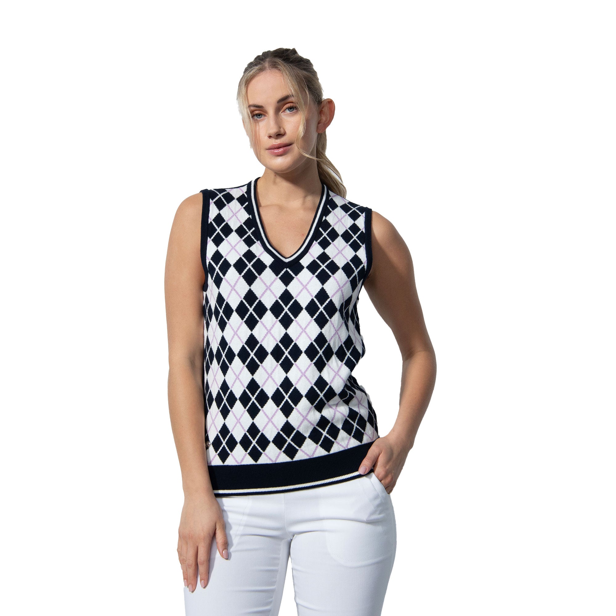 Women's V-Neck Golf Vest - Breathable & Lightweight for Daily Sports & Outdoor Activities | Perfect for Golf, Running & Casual Wear
