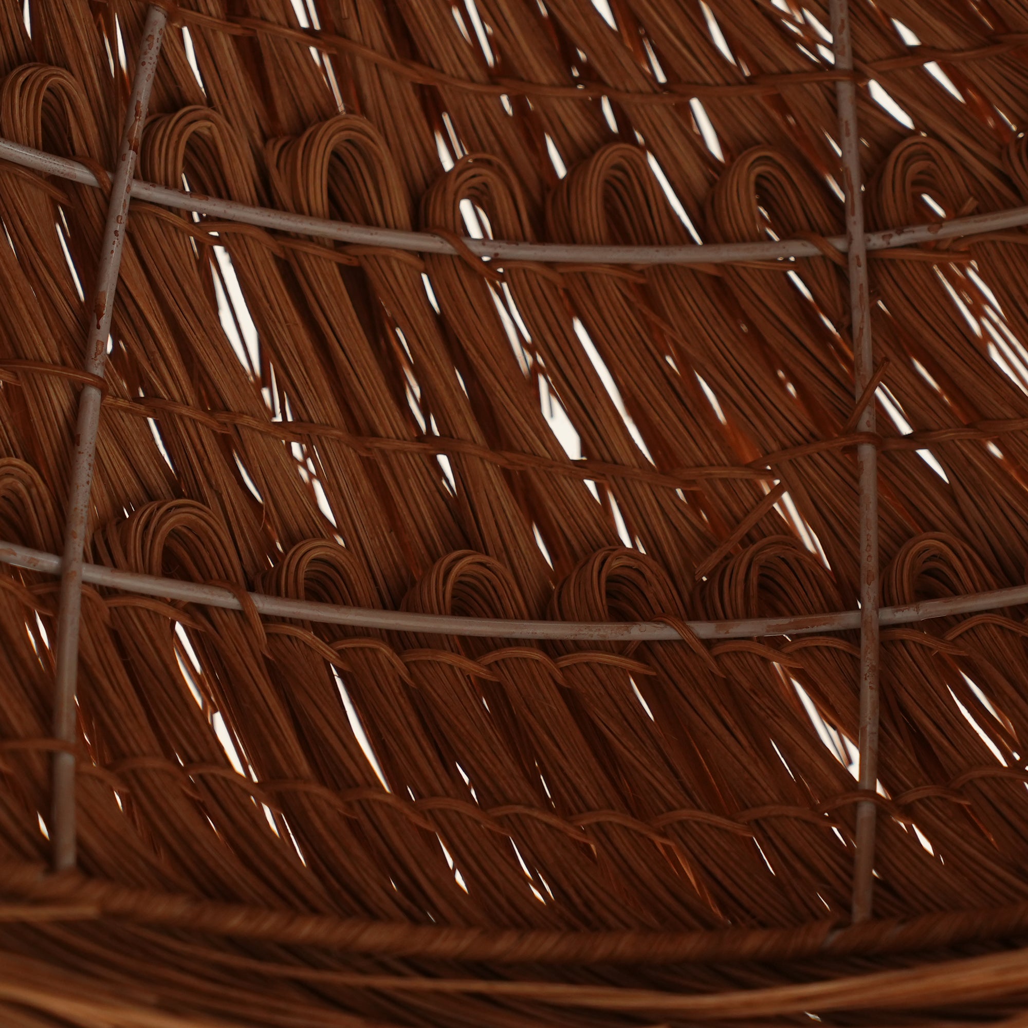 Modern Rattan Pendant Light - Handwoven Natural Wicker Hanging Lamp for Boho, Farmhouse & Coastal Home Decor - Perfect for Dining Room, Bedroom or Patio Lighting