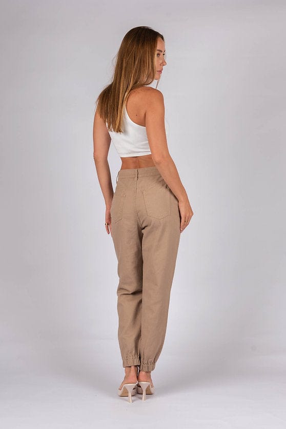 Wakee Denim Genie Pant Jeans for Women - Stretchy Comfort Fit in Black & Brown (BA003) | Perfect for Casual Wear, Office & Night Out