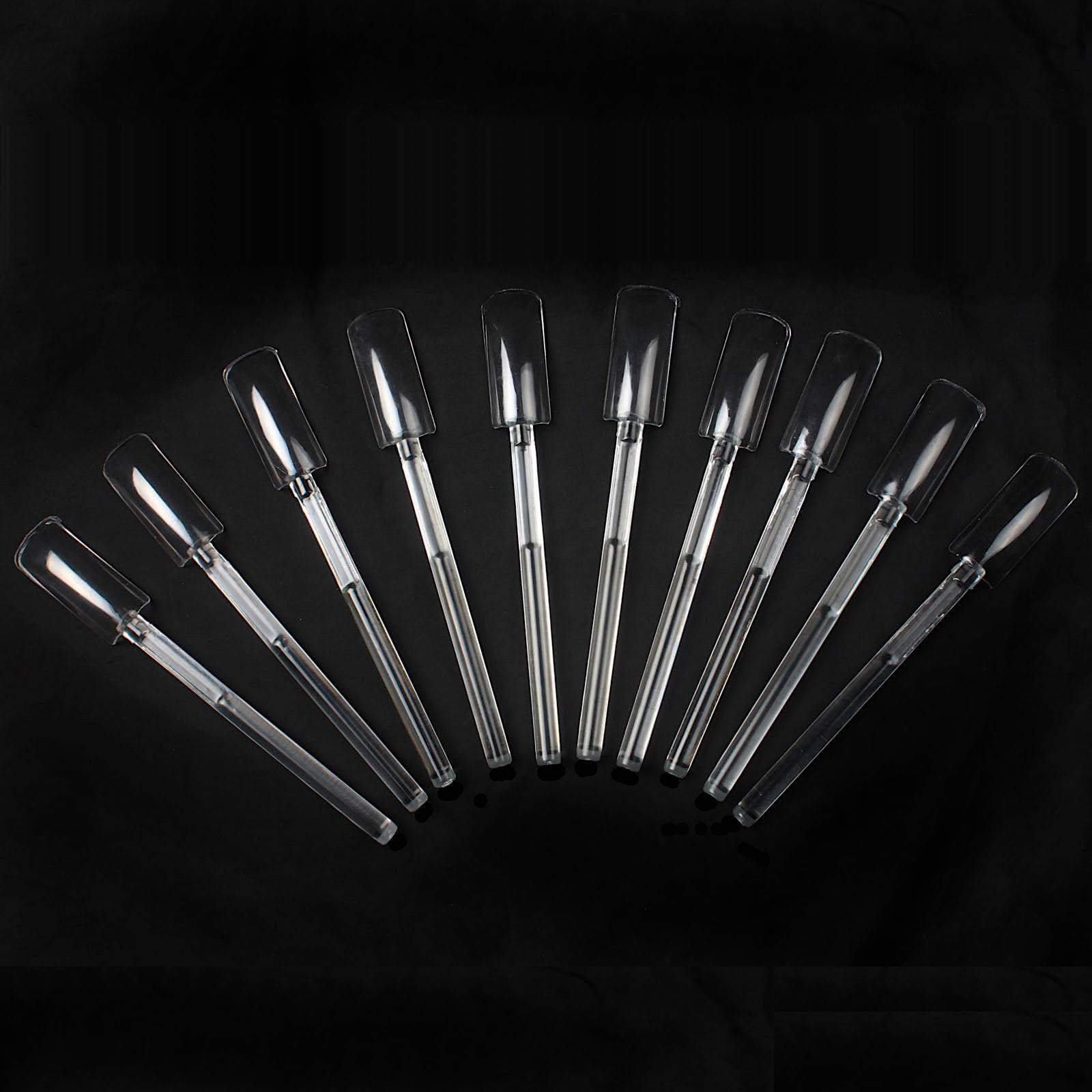 Clear Acrylic Nail Art Pop Sticks for DIY Nail Designs - Perfect for Gel Polish, Acrylic Nails & Nail Art Decoration