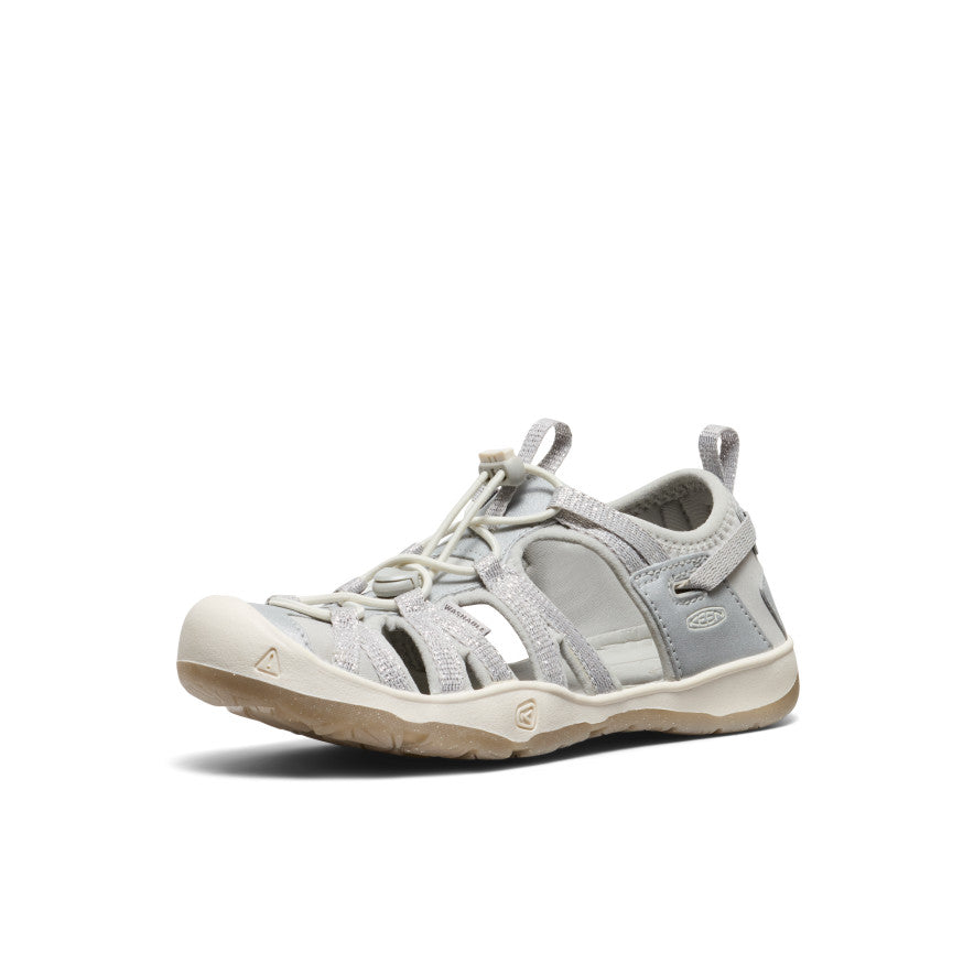 Big Kids' Moxie Sandal - Comfortable Silver Sandals for Girls | Perfect for Beach, Pool & Summer Outfits