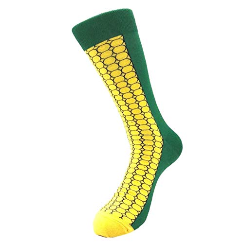 Breathable Cotton Printed Socks for Men & Women - 9-Pack Fashion Unisex Casual Mid-Calf Socks - Perfect for Daily Wear, Workout & Swelling Relief