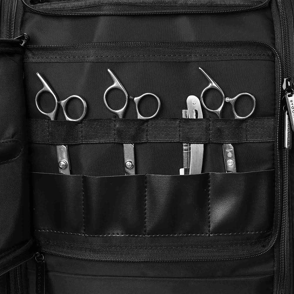 Professional Barber Bag & Makeup Backpack for Hairstylists & Artists - Waterproof Travel Organizer for Salon Tools, Cosmetics & Hair Accessories - Perfect for Mobile Stylists, Salon Professionals & Makeup Artists On-The-Go