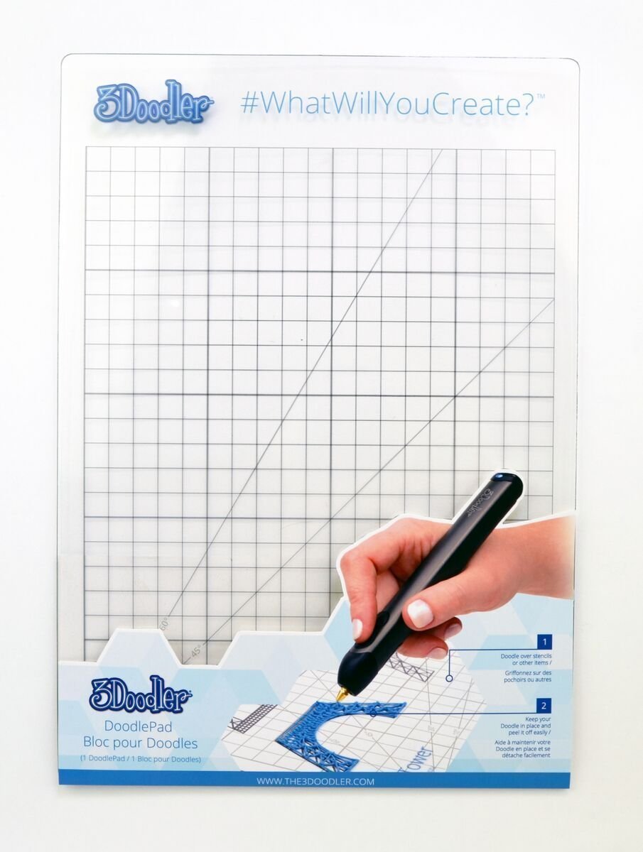 3Doodler DoodlePad - 3D Printing Pen with Stencil Kit for Kids & Adults | Perfect for STEM Learning, Art Projects & Creative DIY at Home/School