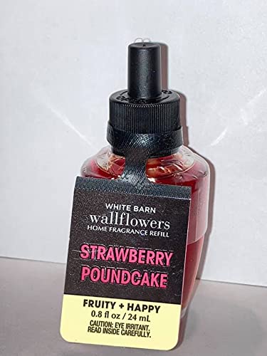 Bath & Body Works Wallflowers Fragrance Refill Bulb - Strawberry Pound Cake Scent | Home Air Freshener for Living Room, Bedroom & Bathroom