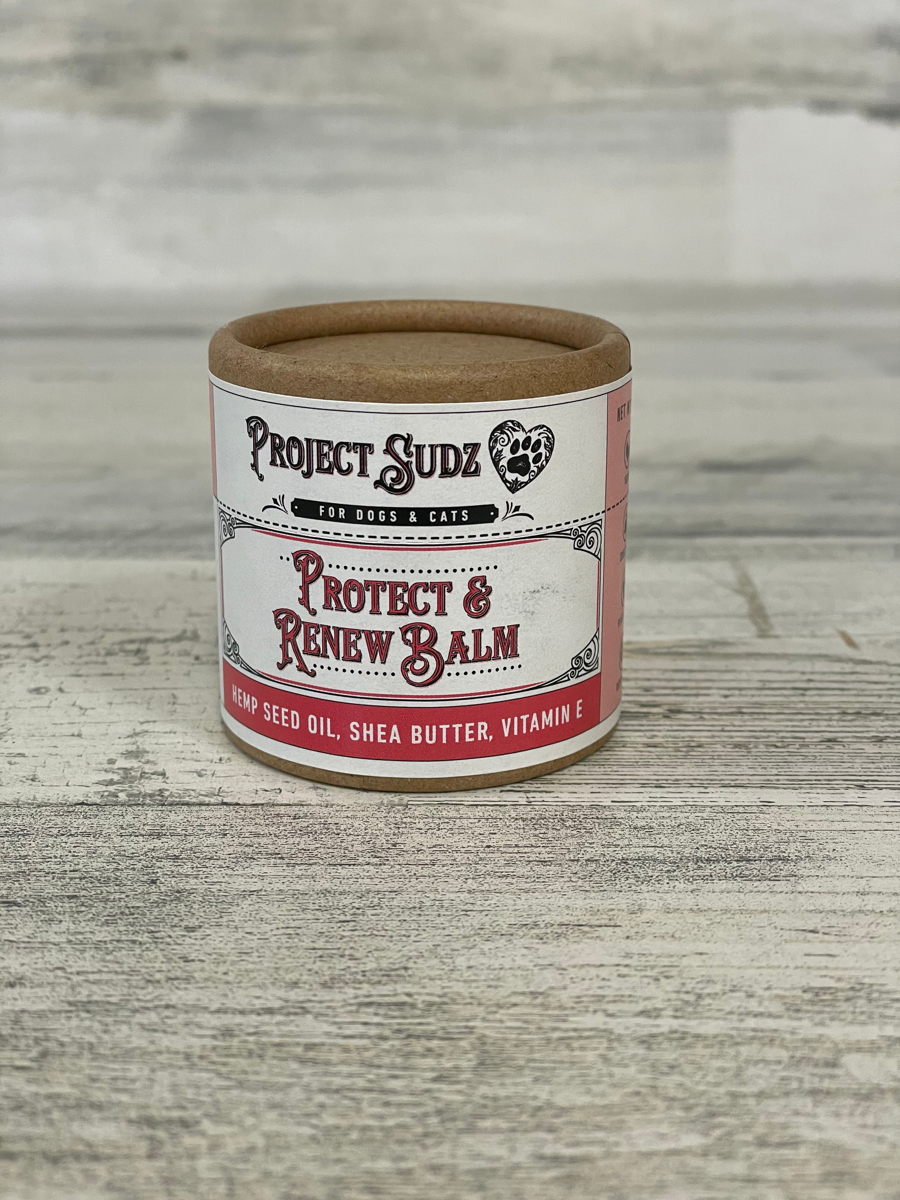 Project Sudz Protect and Renew Balm - Moisturizing Hand & Foot Cream for Dry Skin - Perfect for Winter Care, Cracked Heels & Cuticle Treatment