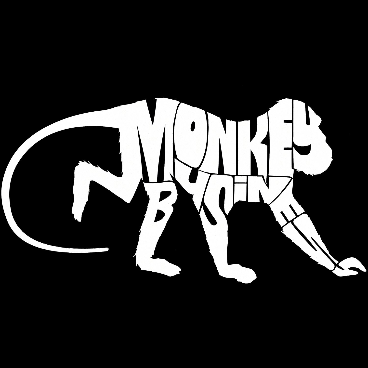 LA POP ART Girls' Word Art Hooded Sweatshirt - Monkey Business Design | Cute Graphic Pullover for Teens | Perfect for School, Casual Wear & Street Fashion