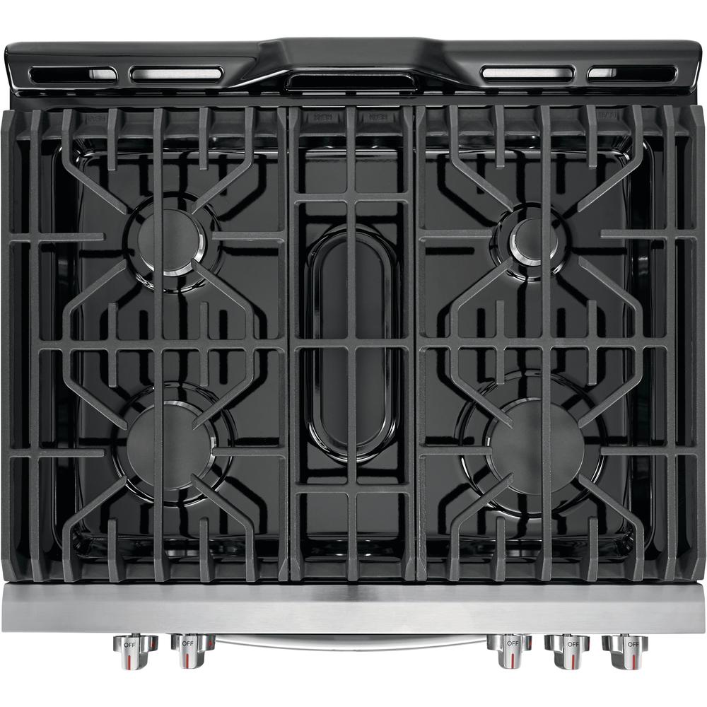 Frigidaire Gallery 30-Inch Front Control Gas Range with Air Fry - Perfect for Home Cooking, Baking & Air Frying - Ideal for Kitchens, Restaurants & Small Spaces