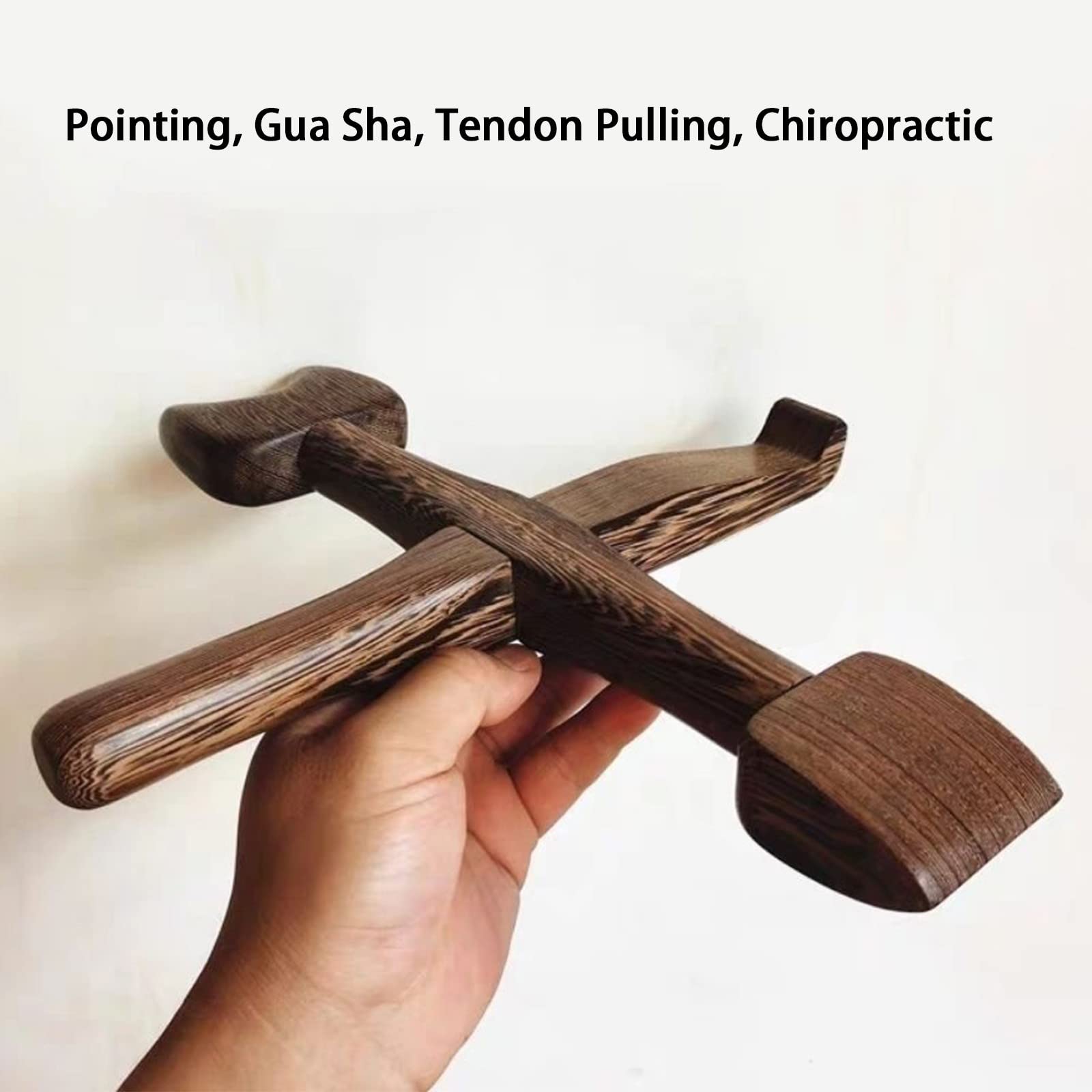 VEXIGO Cross Hammer Massage Therapy Tool - Adjustable Spine Scraping Bone Correction Stick & Meridian Massage Hammer for Pain Relief, Muscle Relaxation - Perfect for Home, Office, and Physical Therapy Use