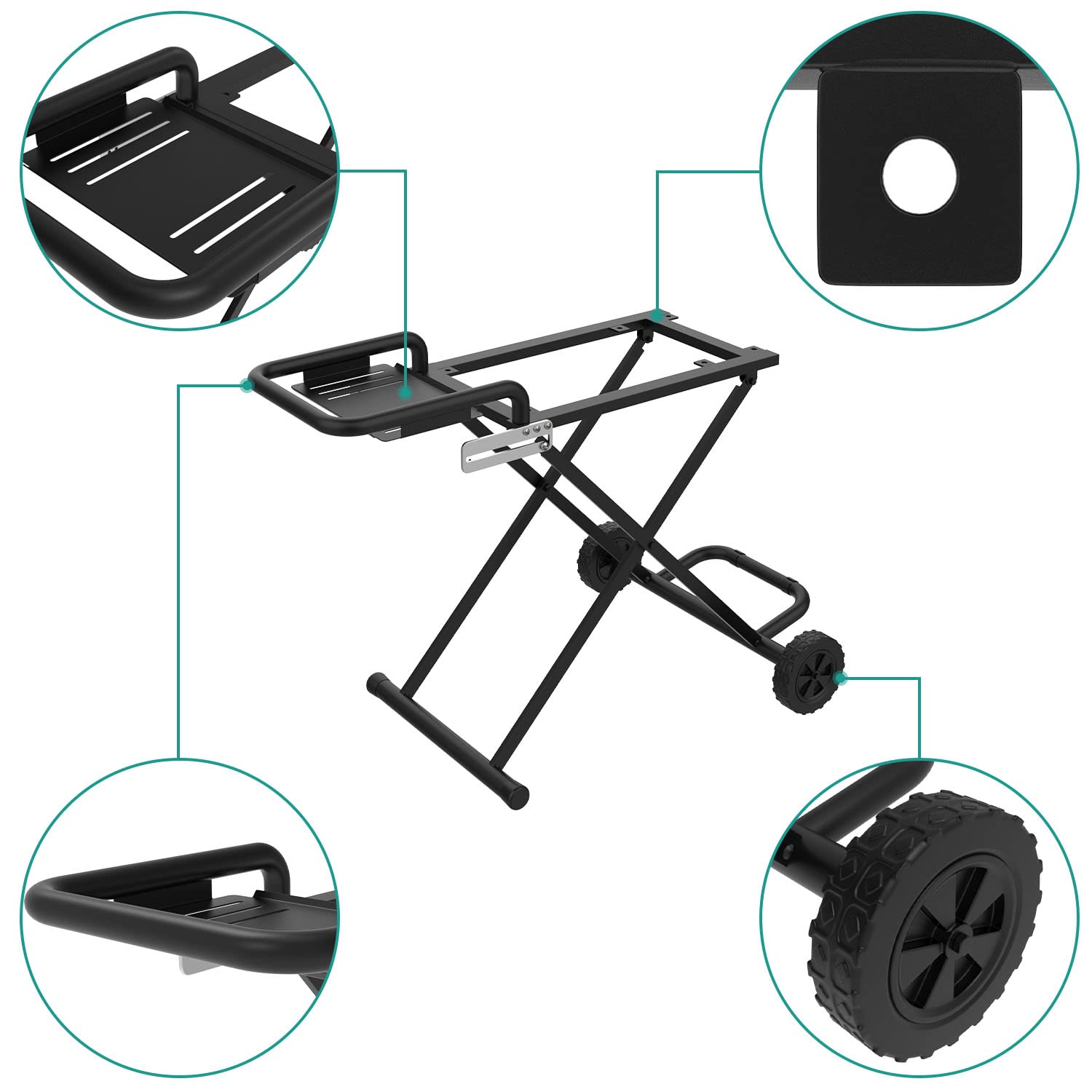 Portable Folding Grill Cart Stand for Blackstone 17
