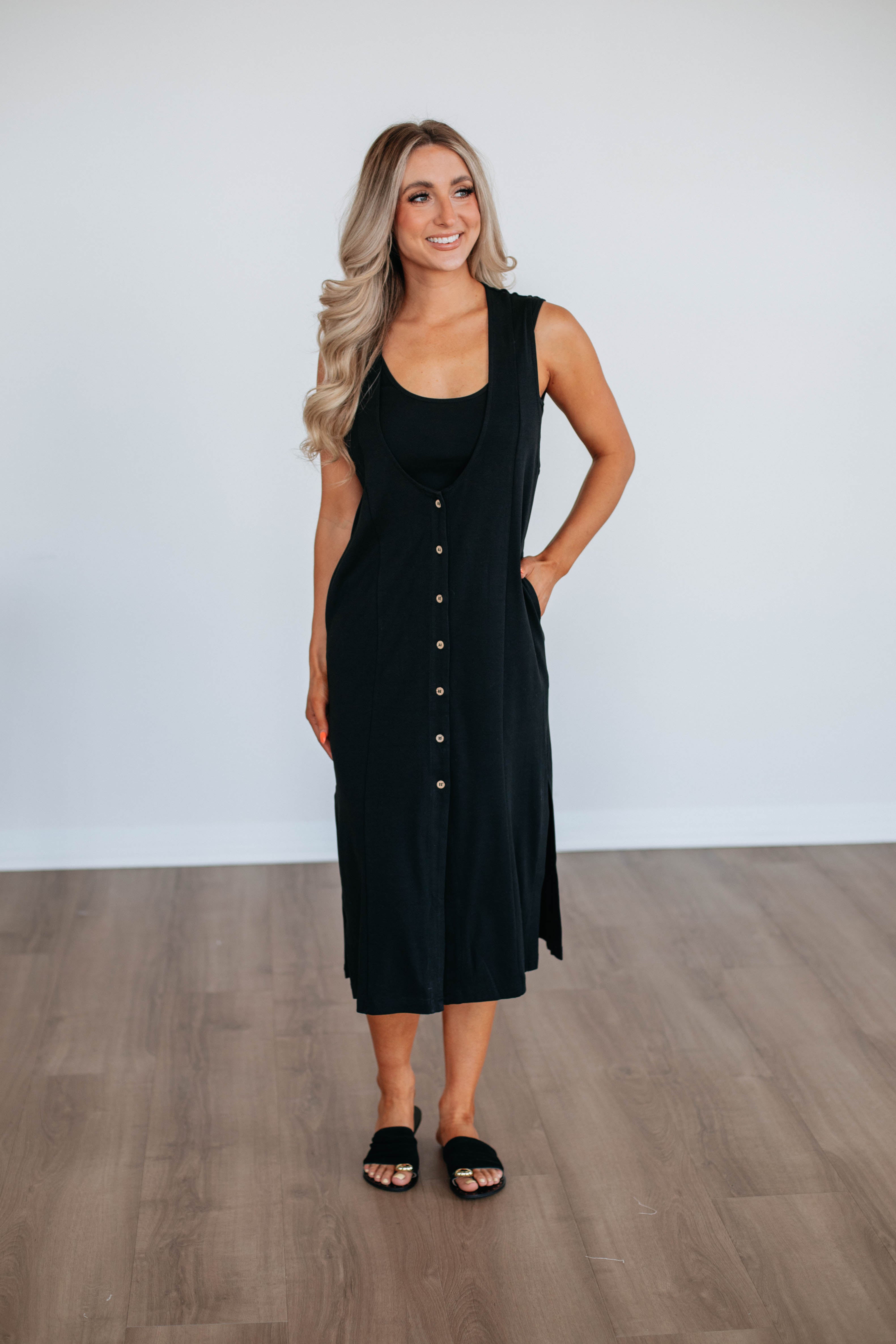 Alina Women's Two Piece Dress Set - Black Outfit for Casual Wear, Party & Date Night | Summer Fashion & Vacation Outfits