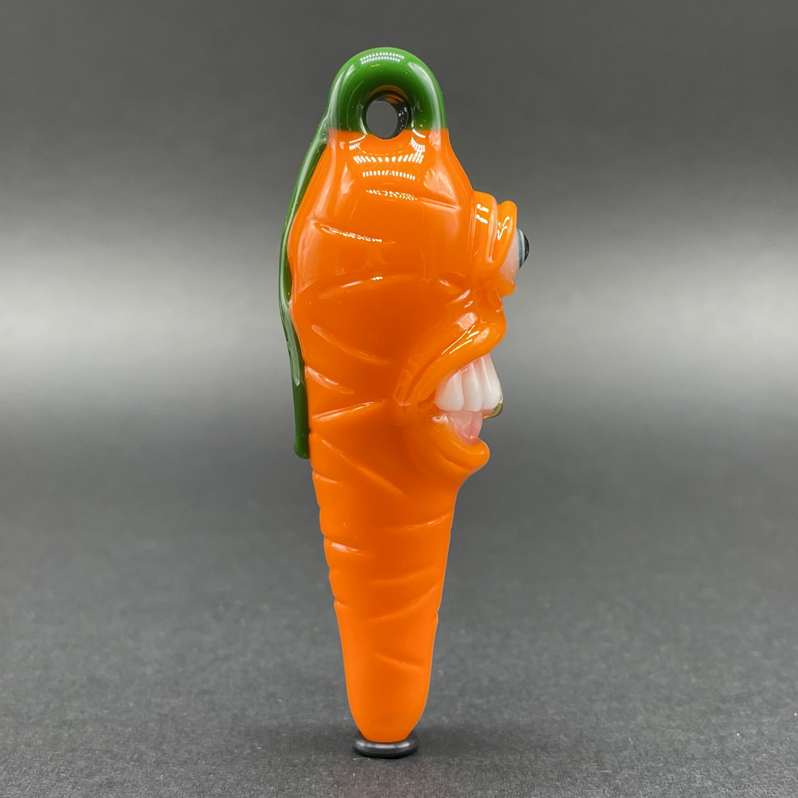 Glow in The Dark UV Reactive Carrot Pendant Necklace - Fun Party Accessory for Raves, Festivals & Nightlife