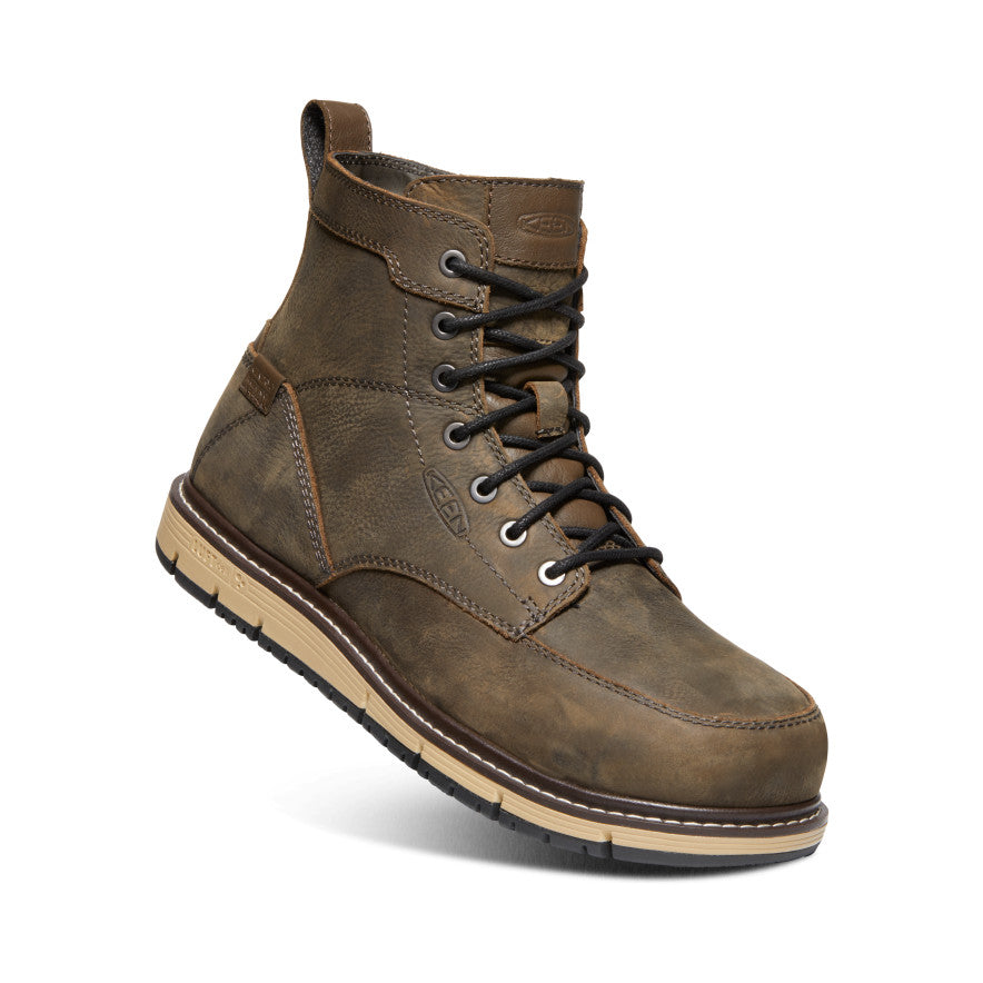 Men's San Jose 6 Waterproof Work Boot with Aluminum Safety Toe - Cascade Brown/Black | Durable Construction for Outdoor Jobs, Hiking & Winter Wear