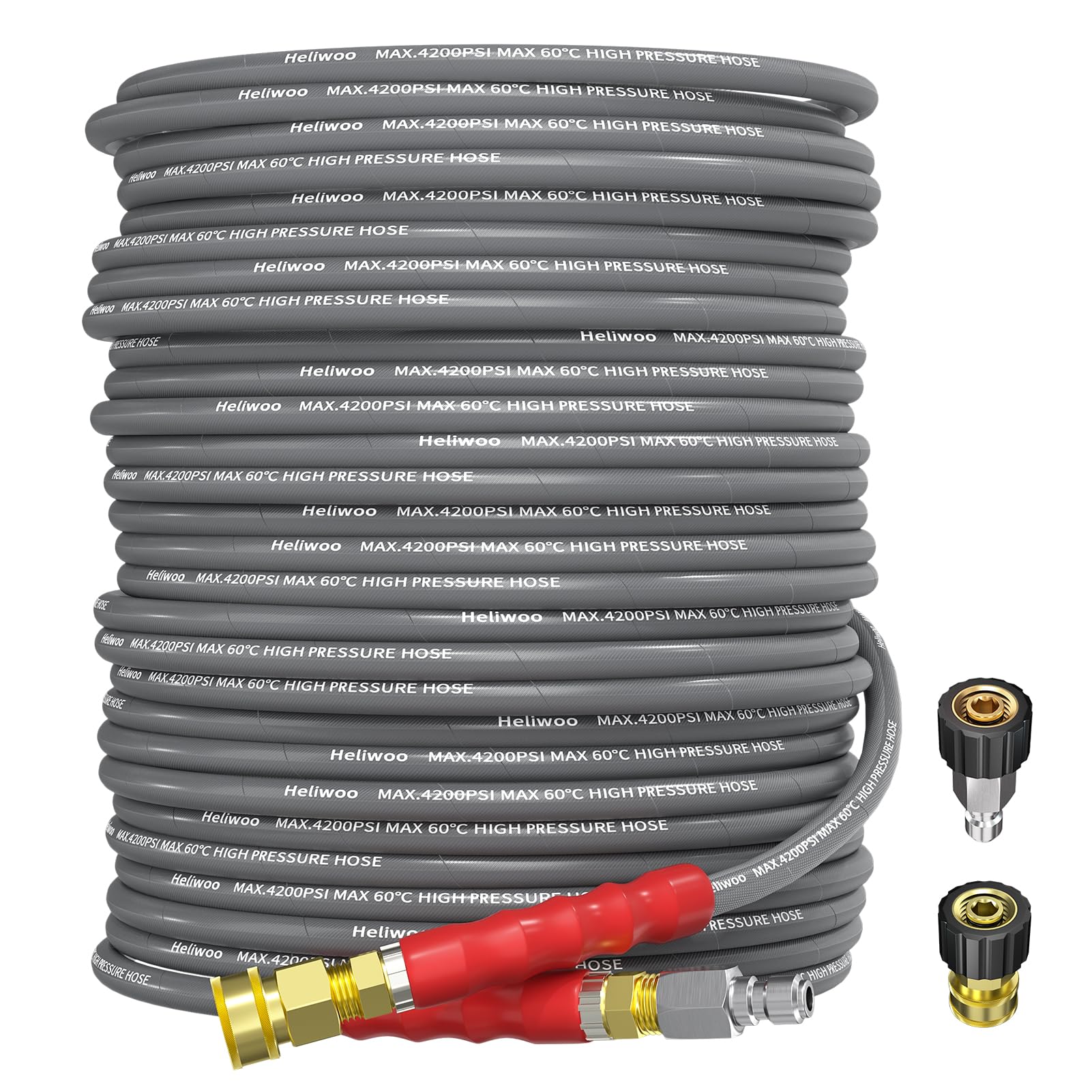 4200PSI Heavy Duty Pressure Washer Hose 100ft - 3/8