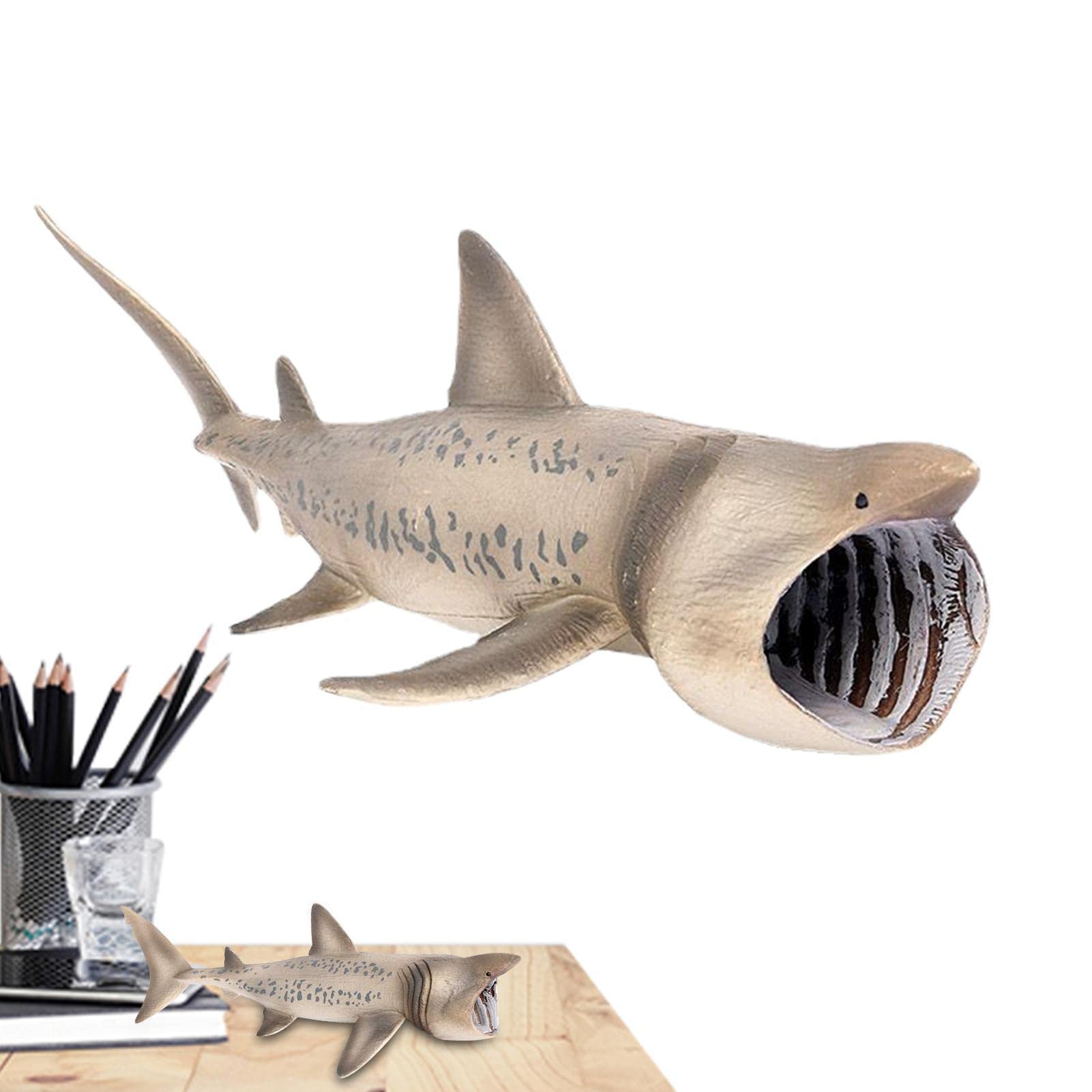 Realistic Shark Toy Figures - Basking Shark Sea Animal Bath Toys for Kids | Educational Ocean Creature Figurines for Boys & Girls | Perfect for Bath Time Play, Classroom Learning & Marine Life Collections