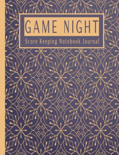 Game Night Score Keeping Notebook - Track Scores for Family Board Games, Card Games & Party Games | Perfect Scoreboard for Game Nights, Poker, Trivia & More