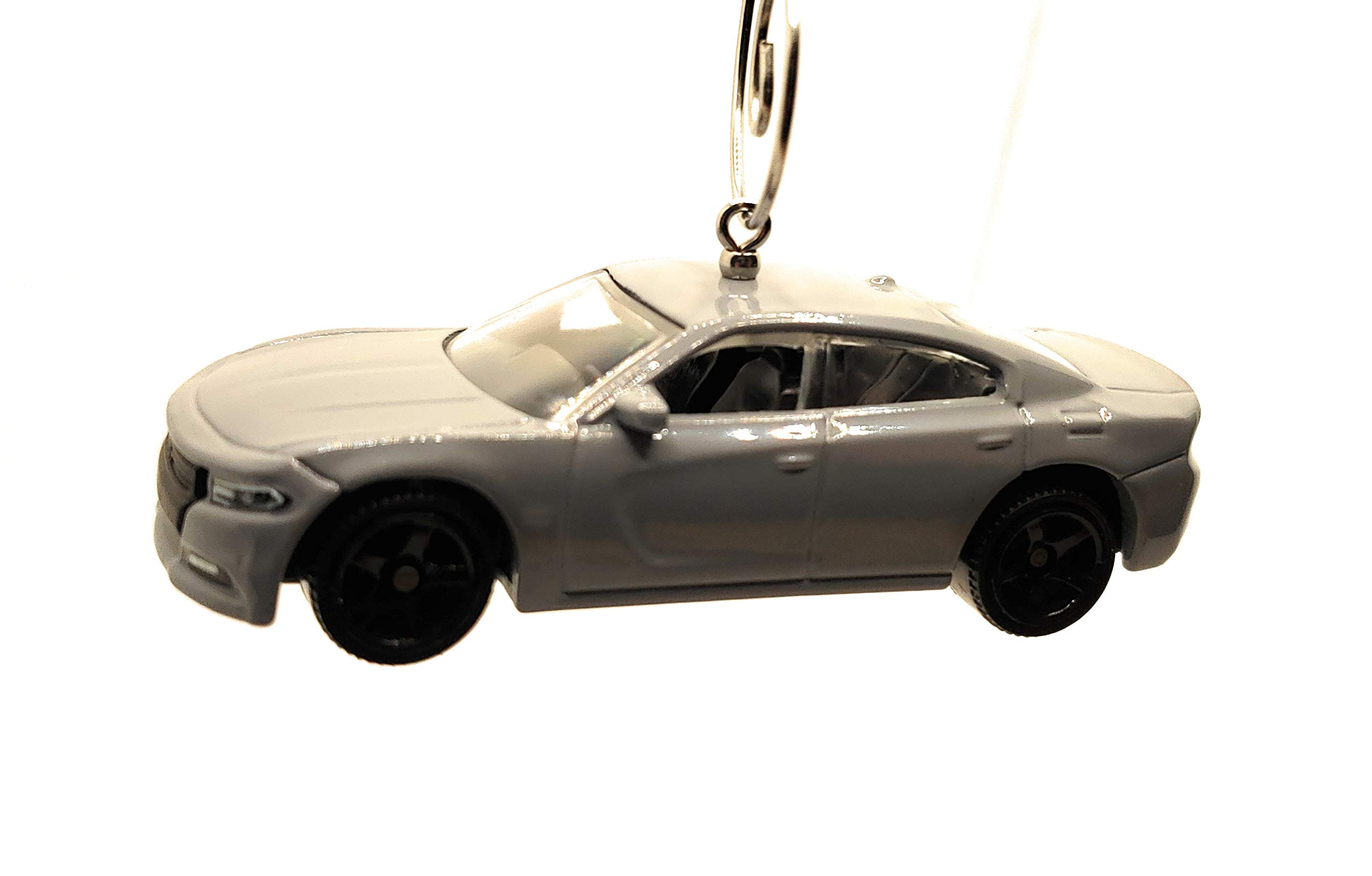 2018 Dodge Charger 1:64 Scale Gray Christmas Ornament - Perfect for Holiday Tree Decorations, Car Enthusiast Gifts & Themed Parties