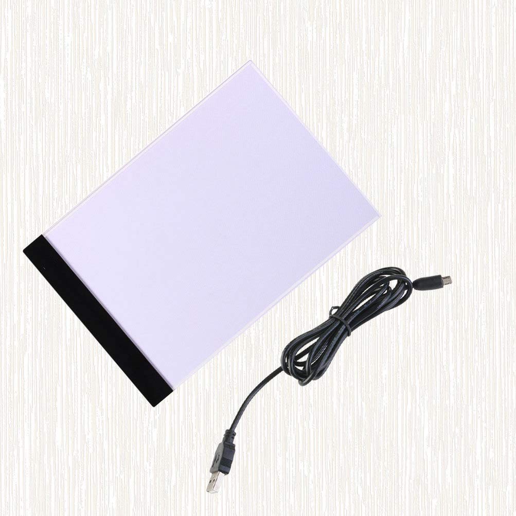 Exceart LED Light Drawing Pad for Kids - A4 Thin Copy Board with Bright LED Lamp, Desk ID Holder & Keychain - Digital Projector & Drawing Tablet for Whiteboard - Perfect for Art, Learning & Creative Play at Home or School