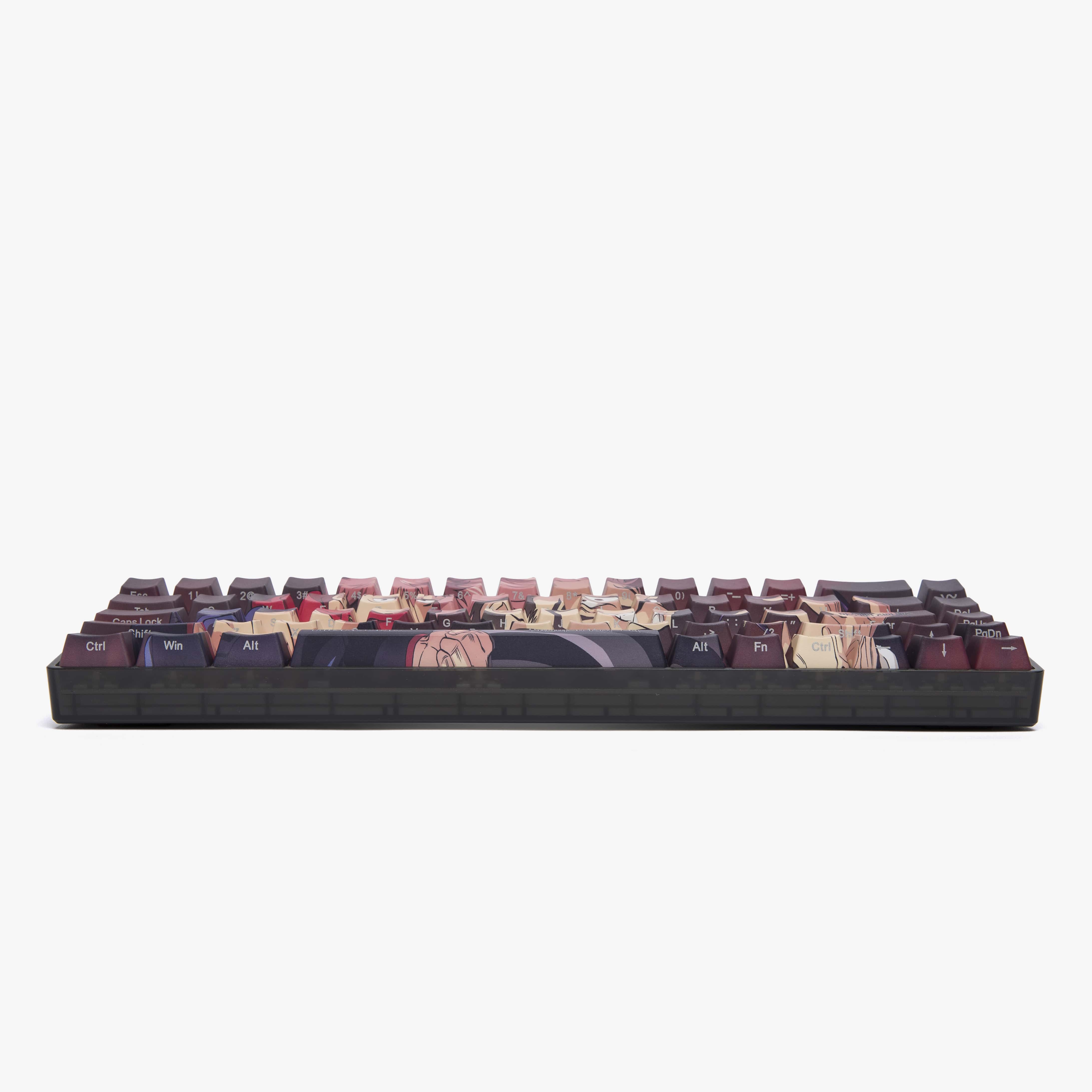 JJK x HG Basecamp 65 Mechanical Keyboard - Sukuna Themed Custom Gaming Keyboard with RGB Backlight | Perfect for Anime Fans, Esports & Office Work
