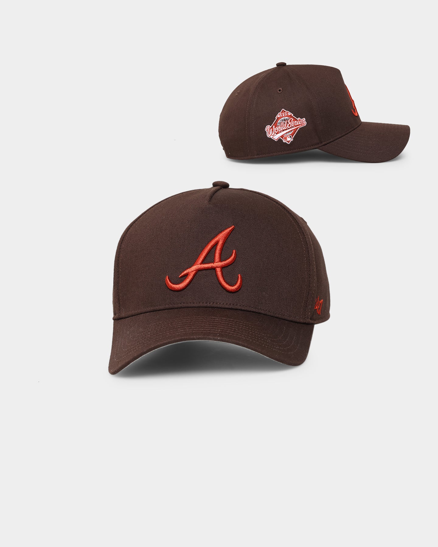 47 Brand Atlanta Braves 'Caramel Chocolate' MVP Snapback Hat - Adjustable 47 MVP DT Baseball Cap for Men & Women - Perfect for Baseball Games, Sports Events & Casual Wear