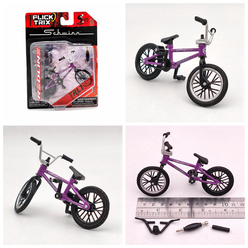 Premium Finger Bike FLICK TRIX Mini BMX Diecast Model Toy - Collectible Miniature Bicycle for Kids & Adults - Perfect for Office Desk Decor, Stress Relief, and Gift Giving
