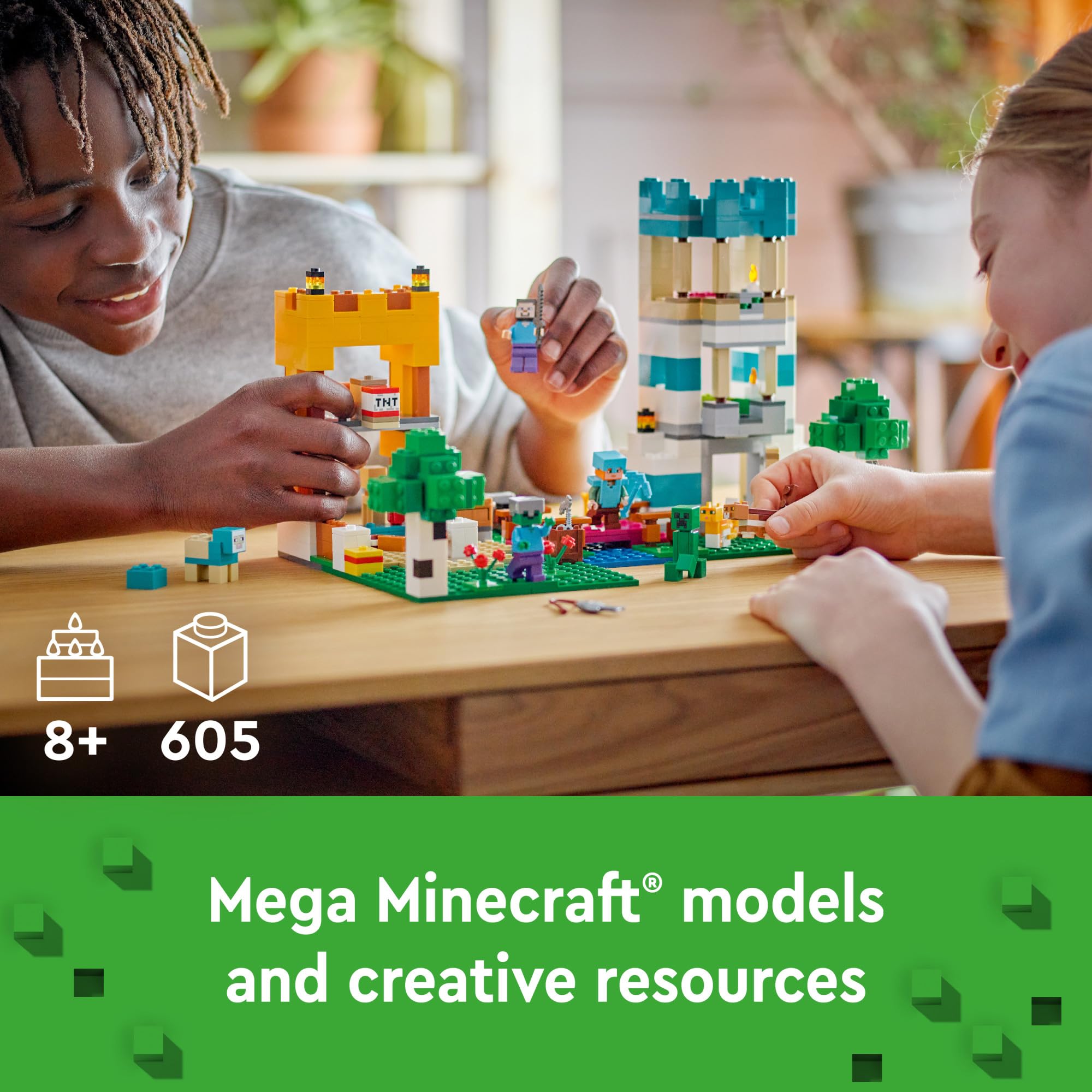 LEGO Minecraft The Crafting Box 4.0 21249 Building Blocks Toy Set with Mini Figures - Creative Construction Playset for Kids Ages 8+ | Perfect for Birthday Gifts & STEM Learning Activities