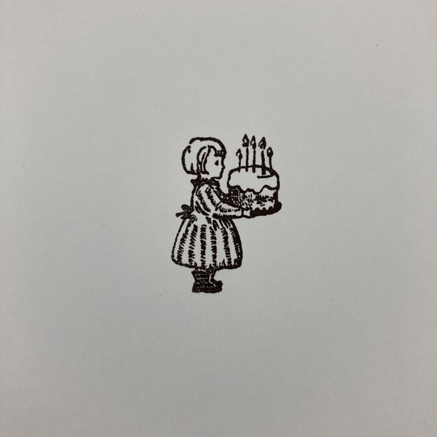 Krimgen Wooden Happy Birthday Rubber Stamp - Handmade DIY Craft Stamps for Greeting Cards, Scrapbooking & Gift Wrapping