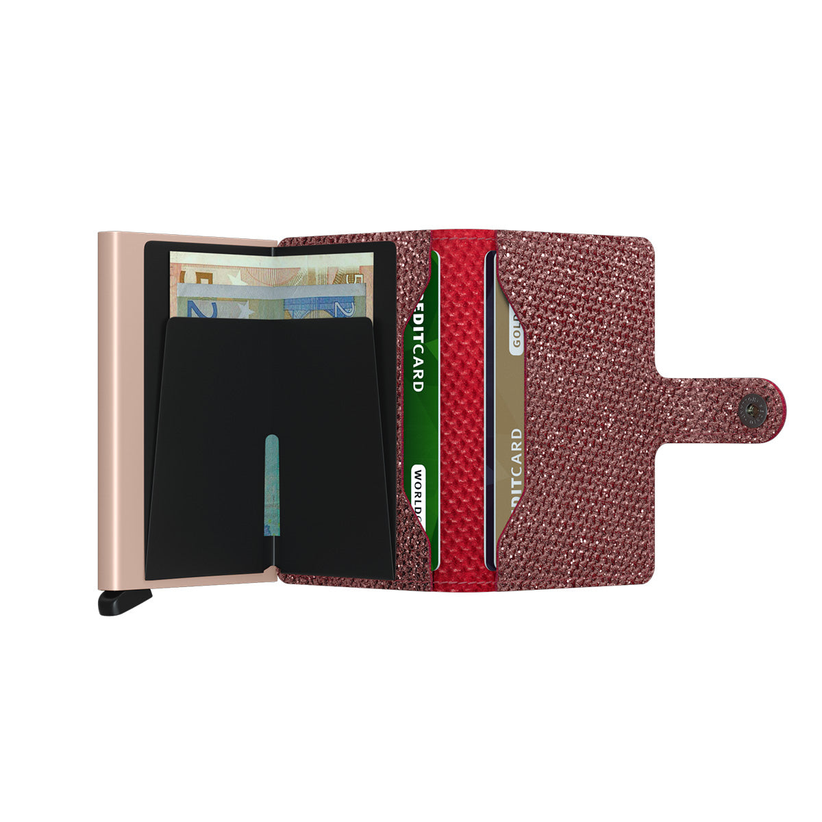 SECRID Miniwallet Sparkle - RFID Blocking Slim Wallet for Women | Compact & Stylish Card Holder | Perfect for Travel, Everyday Use & Gift Giving