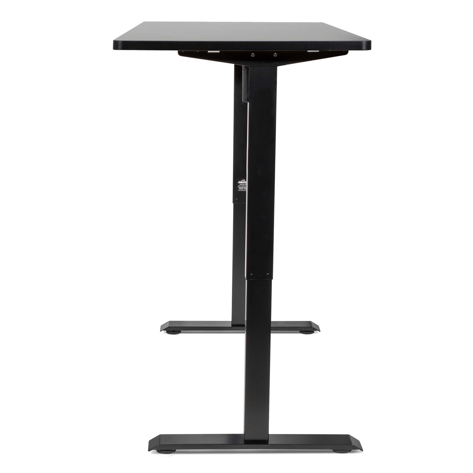 Black Electric Height Adjustable Standing Desk - Quiet Motor, 55