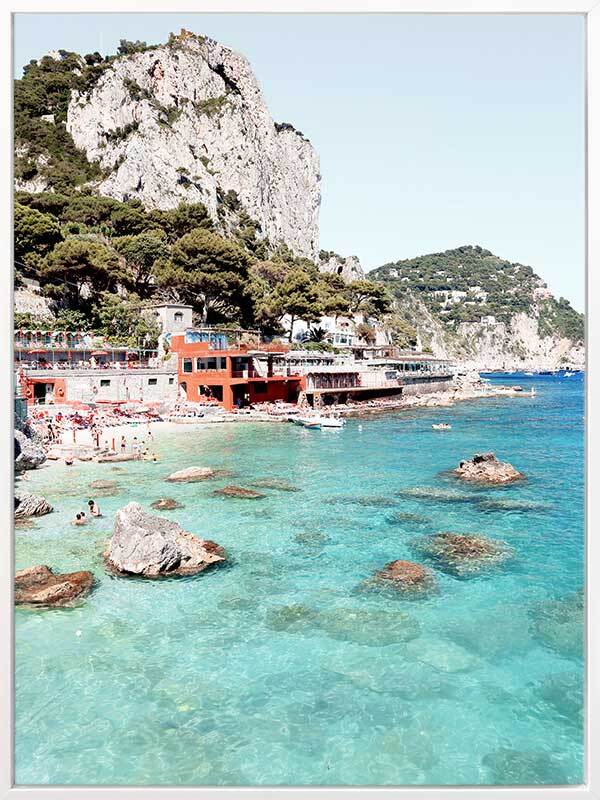 Capri Island Canvas Art Print - Stunning Coastal Wall Decor for Living Room, Bedroom & Office - Perfect Gift for Home & Travel Lovers