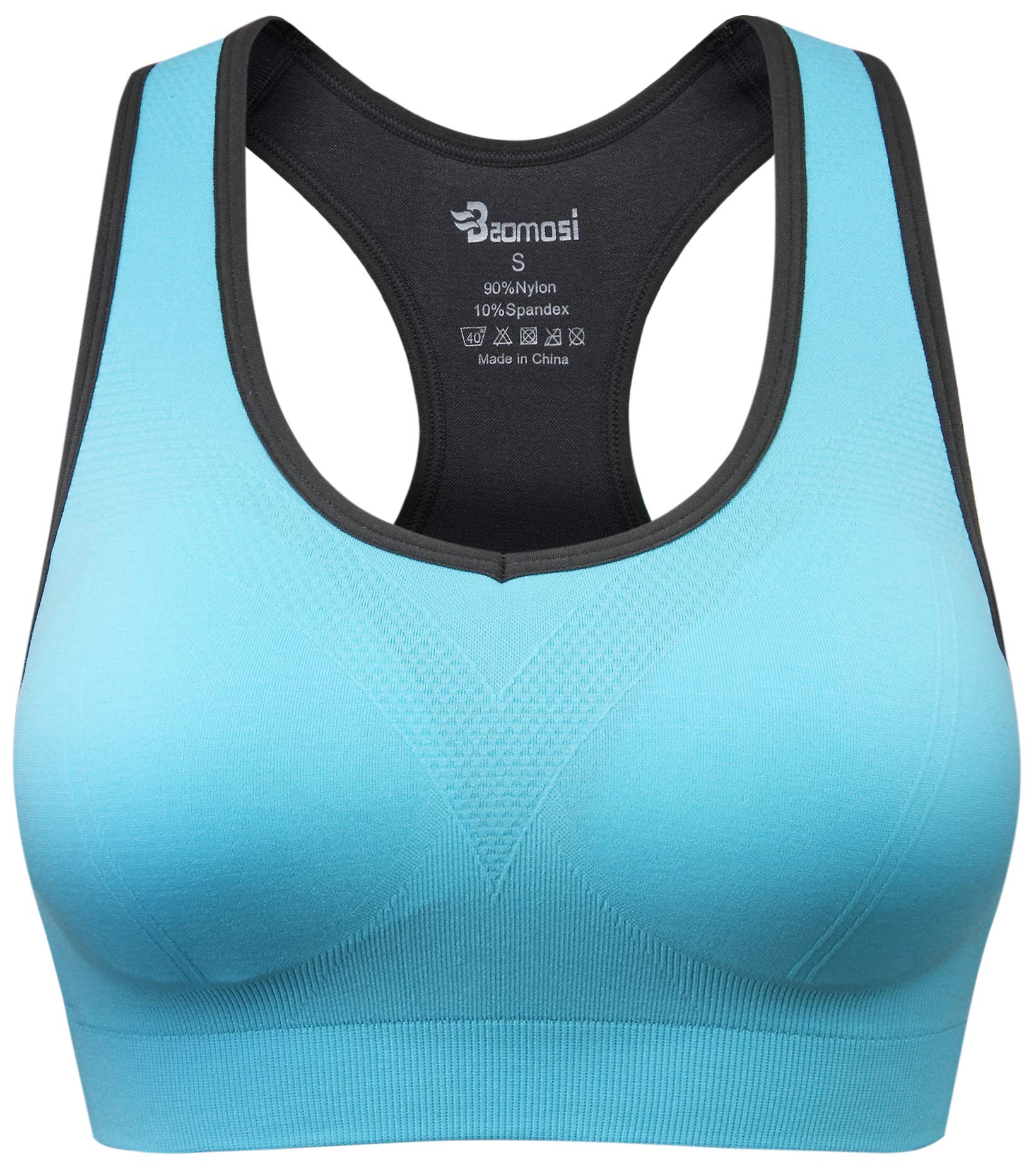 High Impact Women's Seamless Racerback Sports Bra - Supportive Workout Top for Yoga, Gym & Fitness Training | Perfect for Running, HIIT & Active Lifestyles