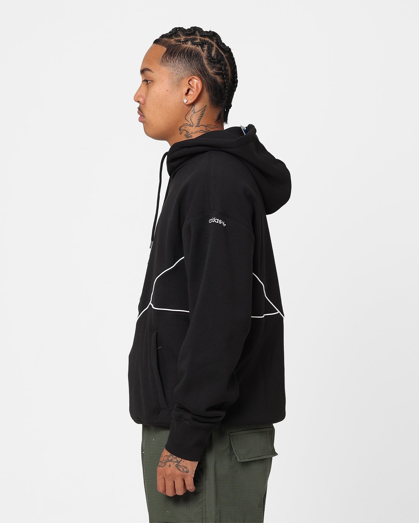 Adidas Adicolor Seasonal Archive Hoodie for Men & Women - Black Cotton Pullover Sweatshirt | Casual Streetwear, Gym, and Everyday Comfort