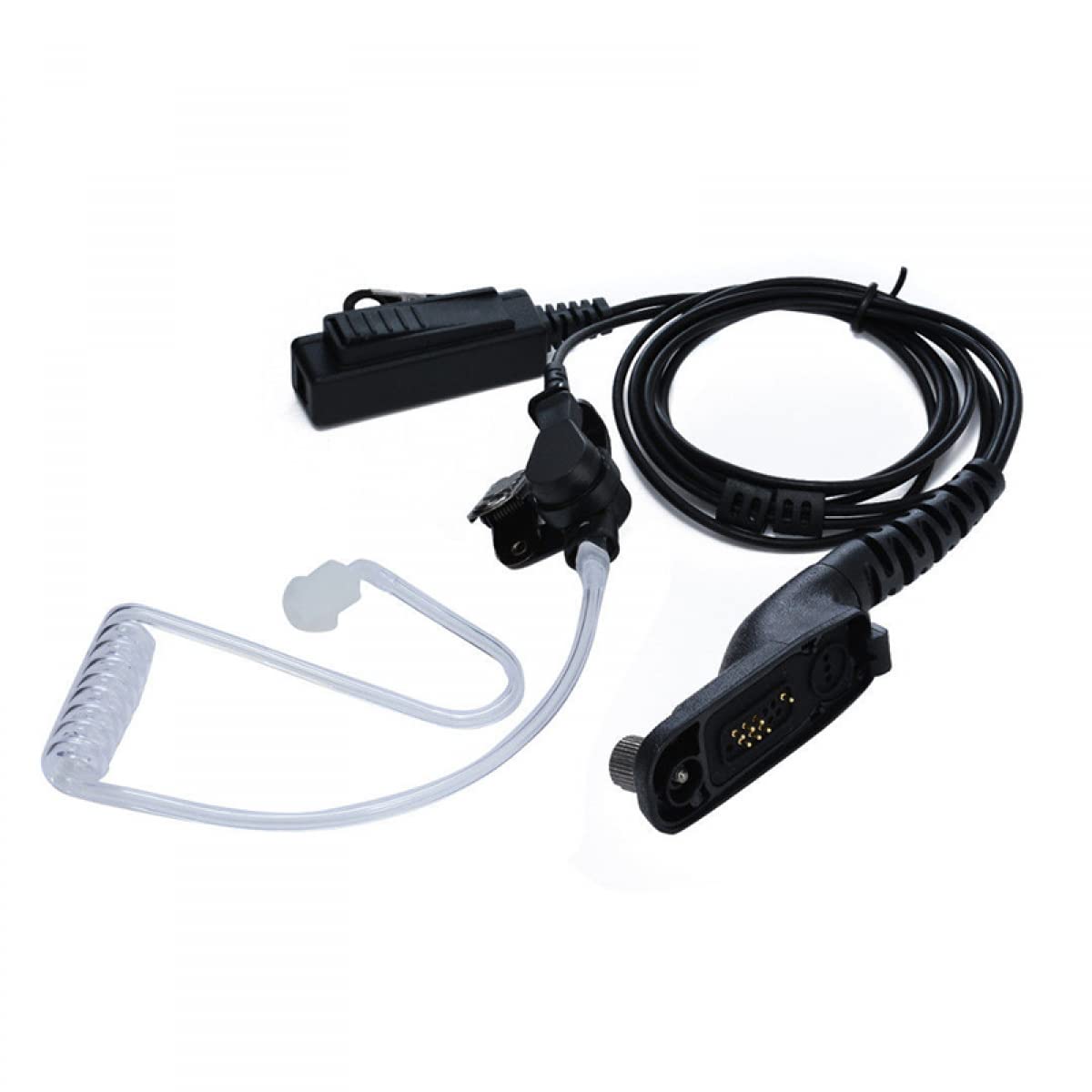 DAZZLEEX PTT Headset with Earpiece Mic - Compatible with Motorola APX8000/7000/6000 & XPR6550/6500/6300 Radios - Ideal for Police, Security & Emergency Communication