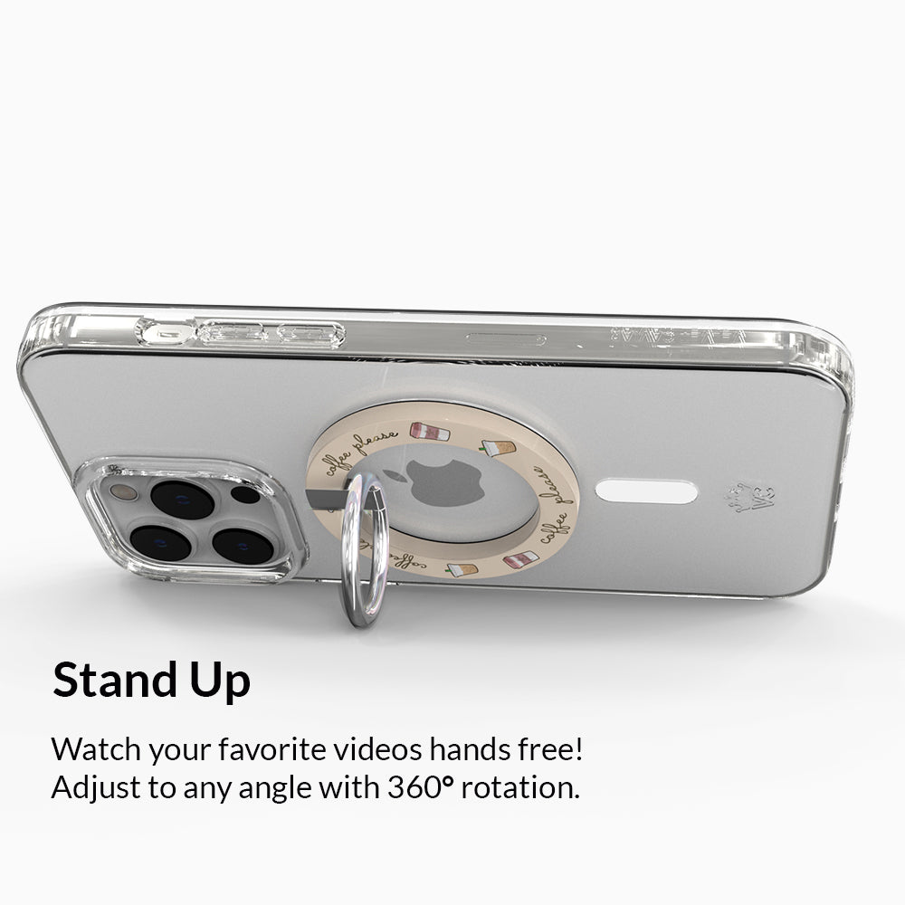 MagSafe Grip Ring for iPhone - Secure Magnetic Phone Holder for Car, Desk & Daily Use | Compatible with iPhone 12/13/14/15 Series