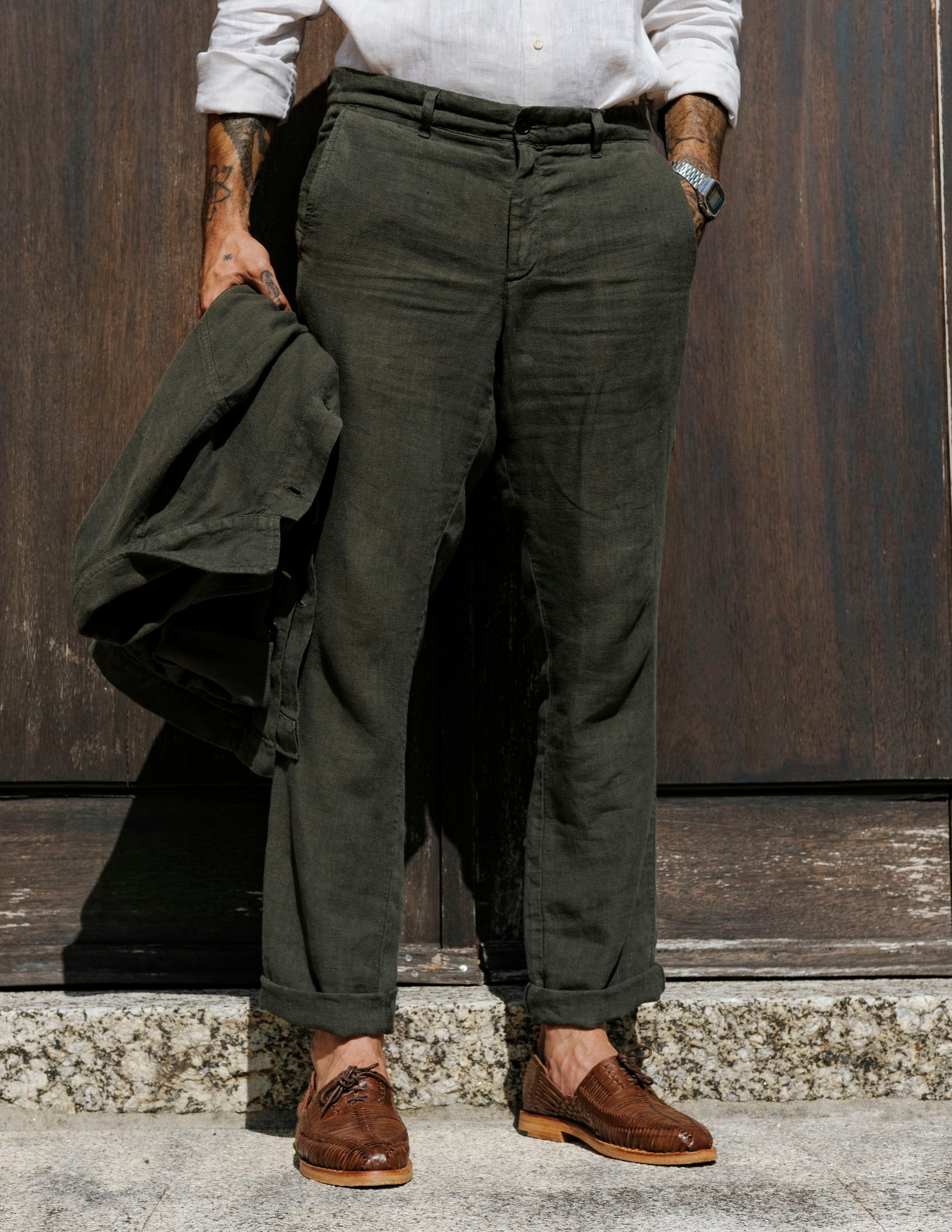 Premium Linen Trousers for Women - Ilha Moss Style - Comfortable Summer Pants for Casual Wear, Travel & Beach Vacations
