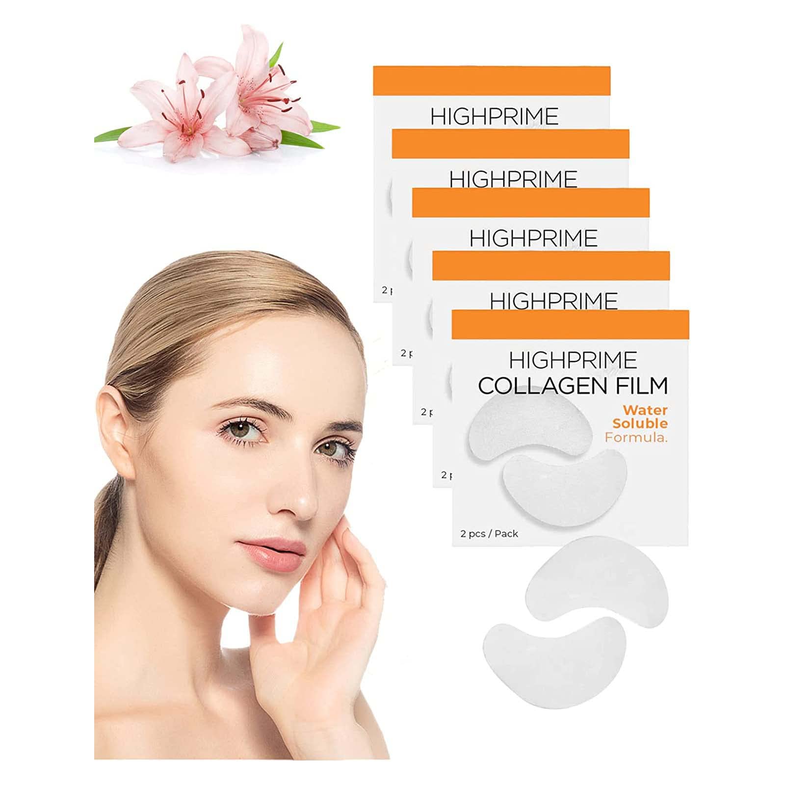 DERMANCE Korea Highprime Soluble Collagen Film - Anti-Aging Treatment for Fine Lines & Wrinkles, Skin Rejuvenation (5 Boxes) | At-Home Skincare & Travel-Friendly Beauty Solution