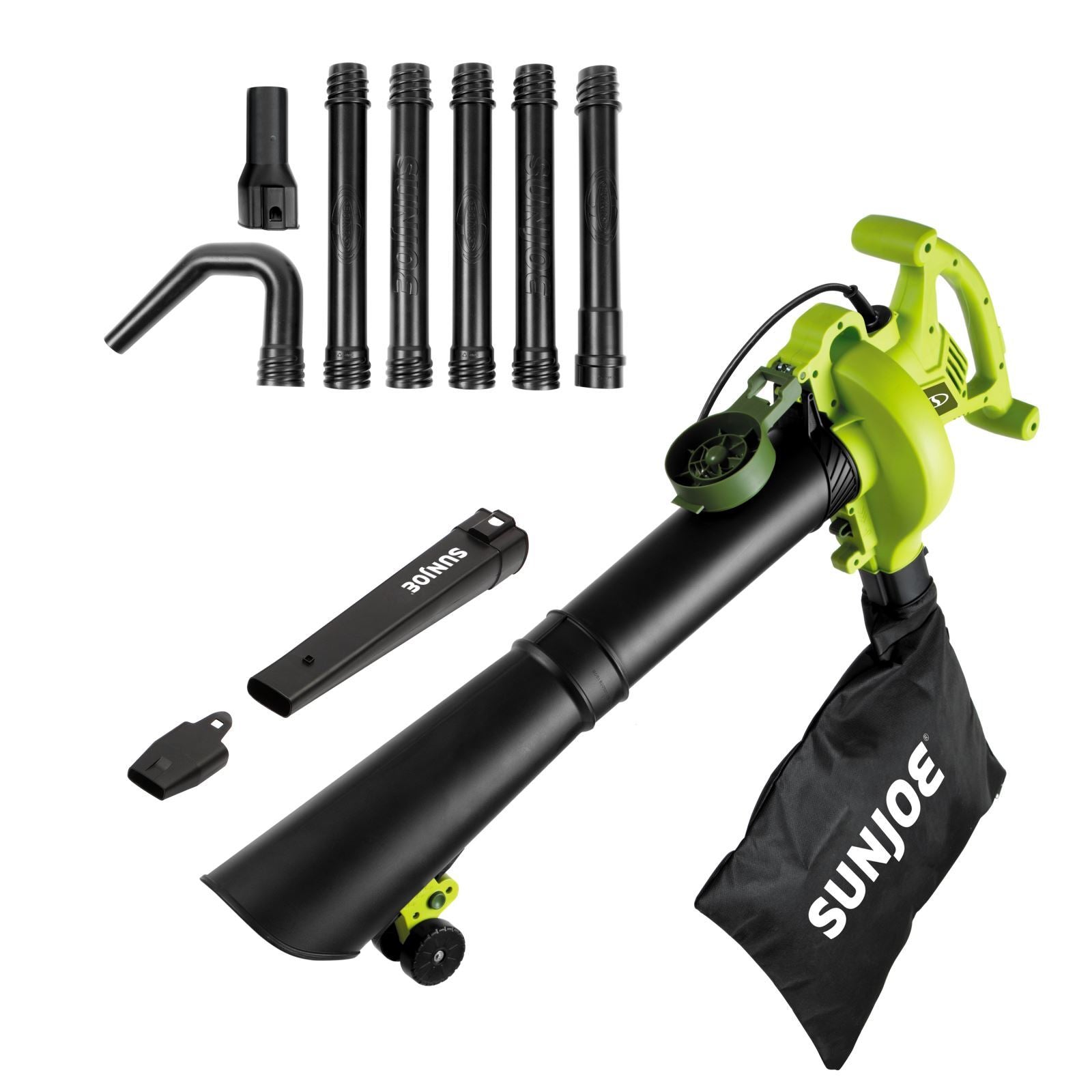 Sun Joe BDL SBJ605E GA 14 Amp Electric 4-in-1 Blower, Vacuum, Mulcher & Gutter Cleaner - High Performance Variable Speed for Yard Cleaning, Leaf Removal & Home Maintenance