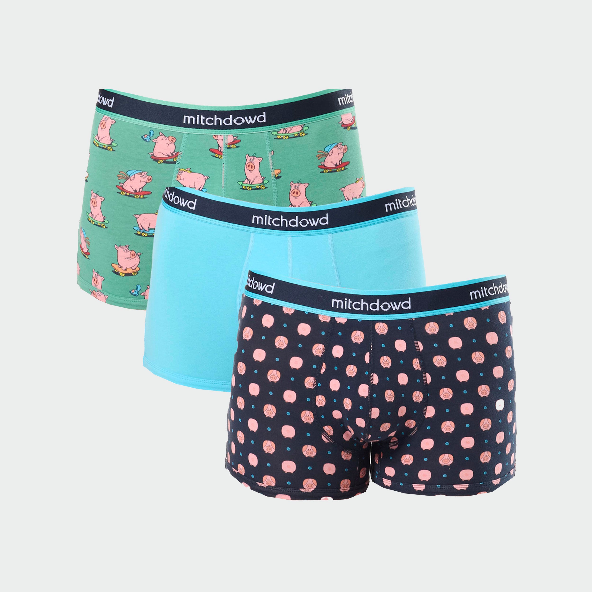 Men's Cotton Boxer Briefs 3-Pack - Soft Breathable Skater Trunks for Everyday Comfort | Perfect for Casual Wear, Sports & Lounge