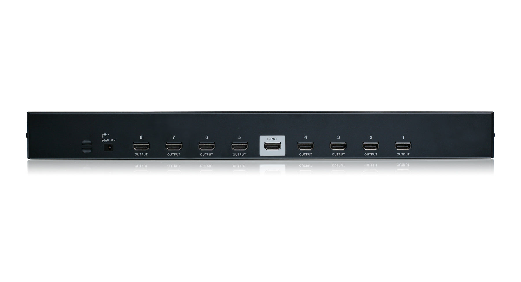 8-Port HDMI Splitter - 1x8 HDMI Distribution Amplifier for 4K 60Hz HDR - Supports Ultra HD, 3D, 1080P - Ideal for Home Theater, Gaming, Conference Rooms & Multi-Screen Displays