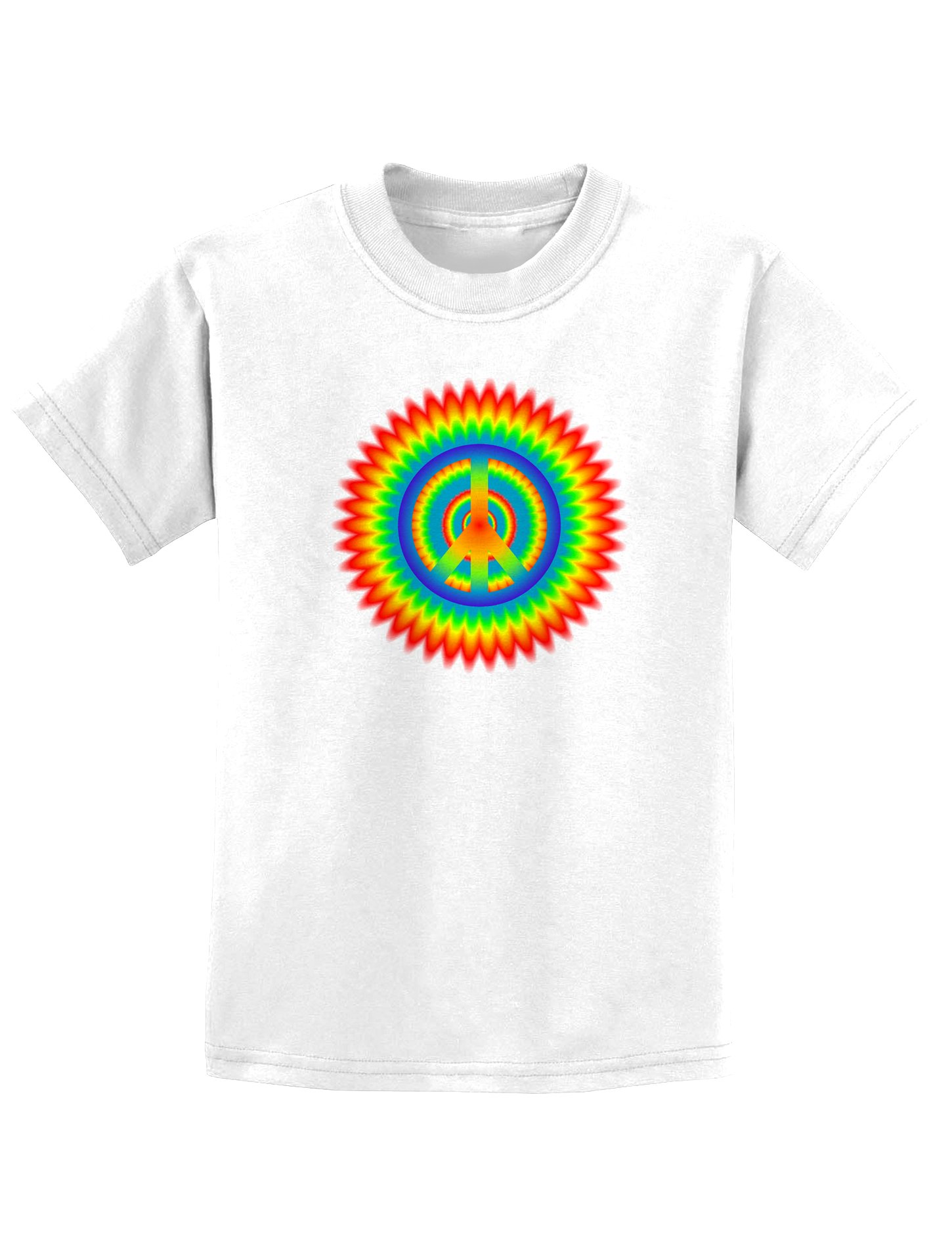 Psychedelic Peace Graphic Kids T-Shirt - Colorful Hippie Style Children's Tee for Music Festivals & Summer Outfits