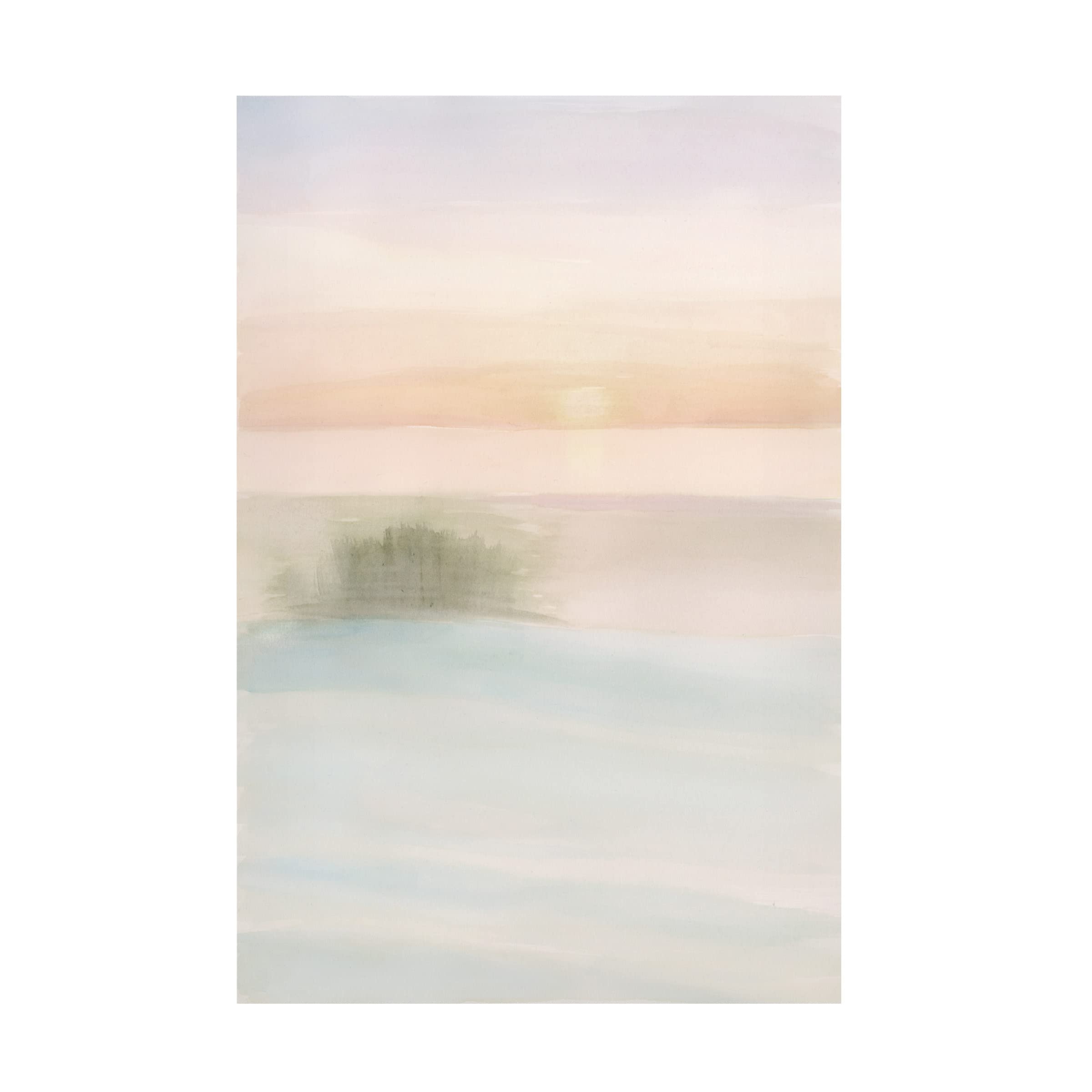 Stellar Design Studio 'Island Calm II' Canvas Wall Art Print - Tropical Beach Landscape Painting for Living Room, Bedroom & Office Decor