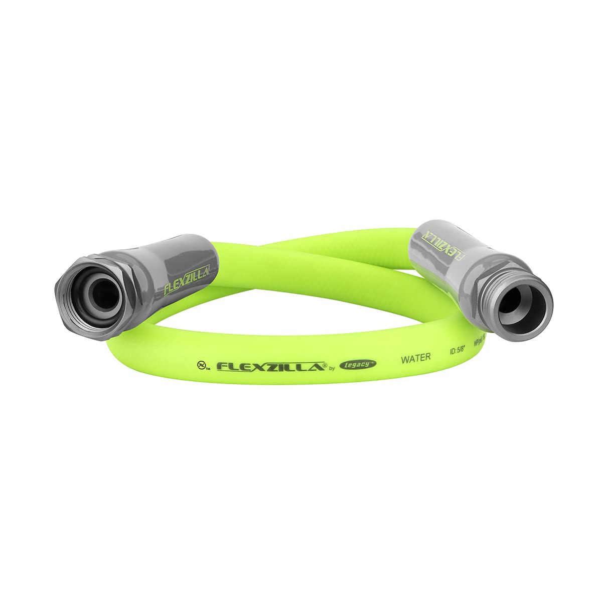 Flexzilla 5/8 in. x 3 ft. Heavy Duty Garden Hose - Lightweight, Durable, ZillaGreen (HFZG503YW-E) for Watering, Washing Cars & Outdoor Use