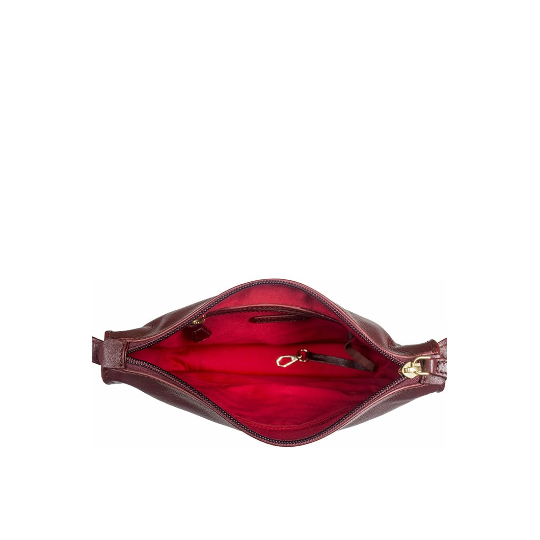 Hidesign Genuine Leather Sling Bag for Women & Men - Stylish Crossbody Shoulder Bag in Red - Perfect for Travel, Work, and Everyday Use