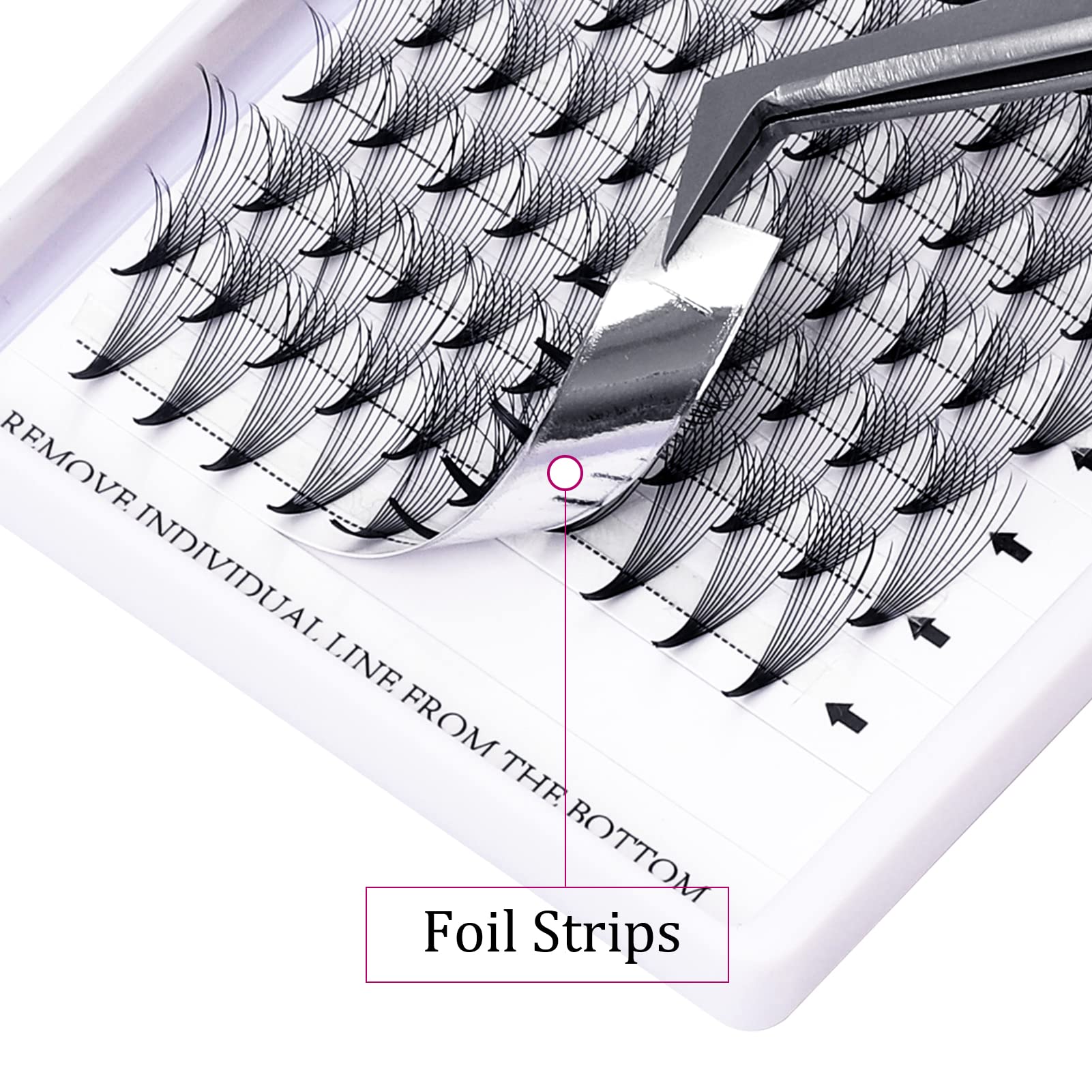 10D Premade Volume Eyelash Extensions - .05 & .07 Thickness - Pointed Base Middle Stem - Professional Eyelash Extension Supplies (10D-0.07-C, 13mm) - Perfect for Salon, Bridal & Special Occasion Makeup
