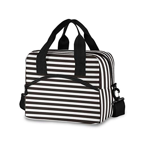 Black White Stripe - shoulder