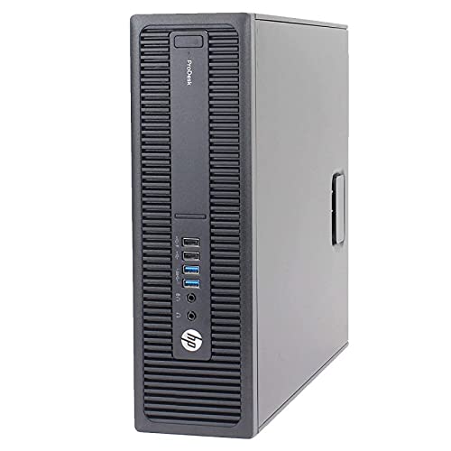 Refurbished HP ProDesk 600 G2 SFF Desktop PC - Intel G4400, 16GB RAM, 500GB HDD, Windows 10, WiFi - Ideal for Home Office, Business & Remote Work